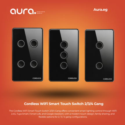 Cordless WiFi Smart Touch Switch 2/3/4 Gang