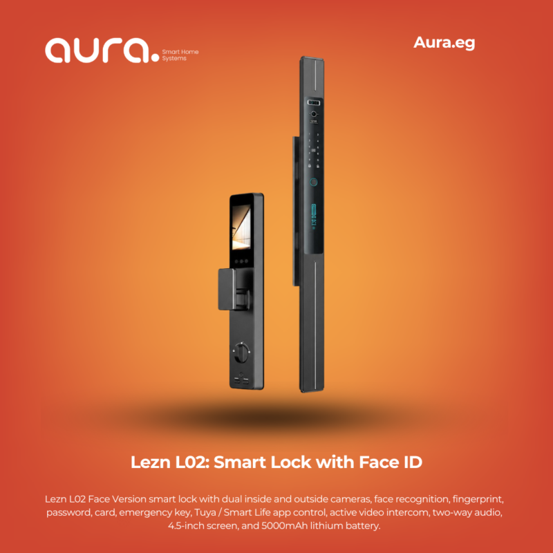Lezn L02: Smart Lock with Face ID & 4.5" Screen