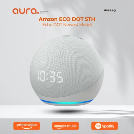 ECHO DOT 5TH with Clock