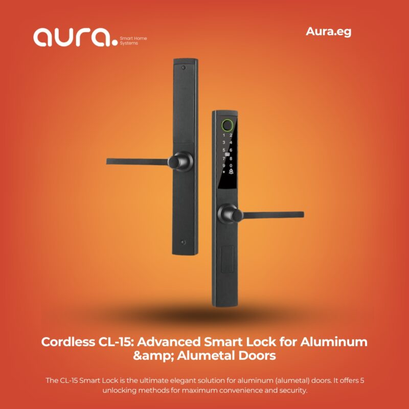 Cordless CL-15: Advanced Smart Lock for Aluminum & Alumetal Doors