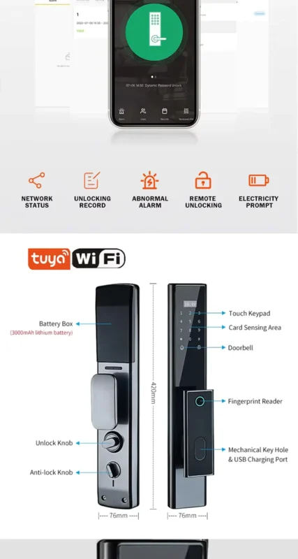 PNDA R10 Face Version: Smart Lock with Face Recognition 3 PNDA R10 Face Version: Smart Lock with Face Recognition