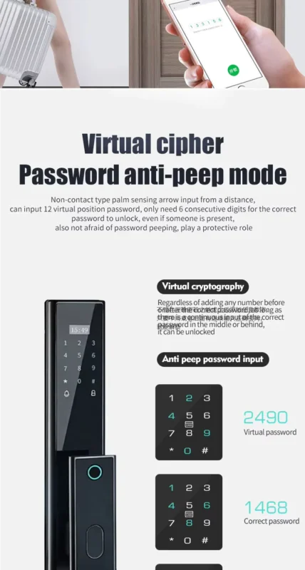 PNDA R10 Face Version: Smart Lock with Face Recognition 5 PNDA R10 Face Version: Smart Lock with Face Recognition