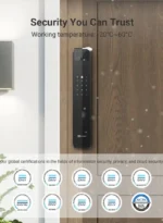 EZVIZ Y3000FVP PLUS Smart Lock: 8-in-1 Security with Face and Palm Recognition and Built-in Camera - Image 7