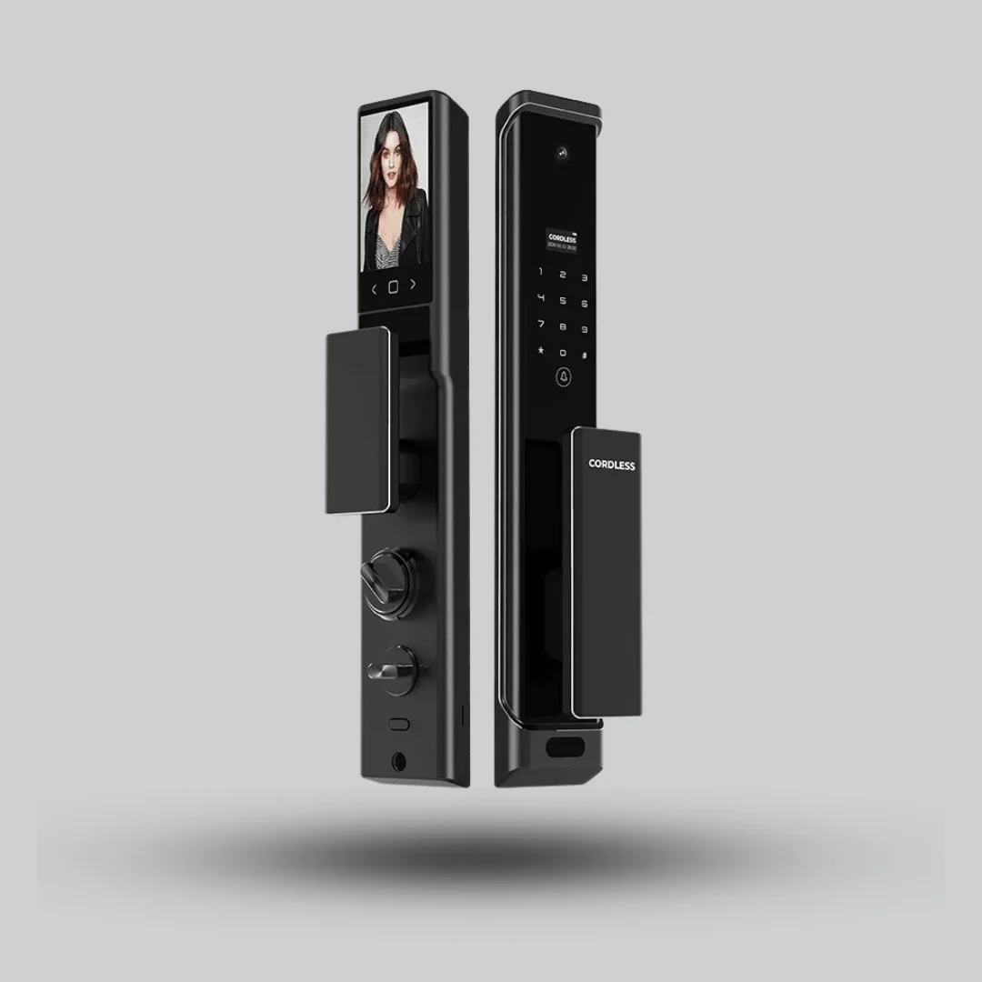 c5229395-7309-4e7f-9508-1b9dd7e46edc Cordless MARS Smart Lock with 3D Face ID, Camera & Video Call