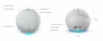 ⁦سماعة Amazon Echo Dot (الجيل الرابع) الجديدة كلياً مع ساعة وAlexa⁩ - الصورة ⁦7⁩