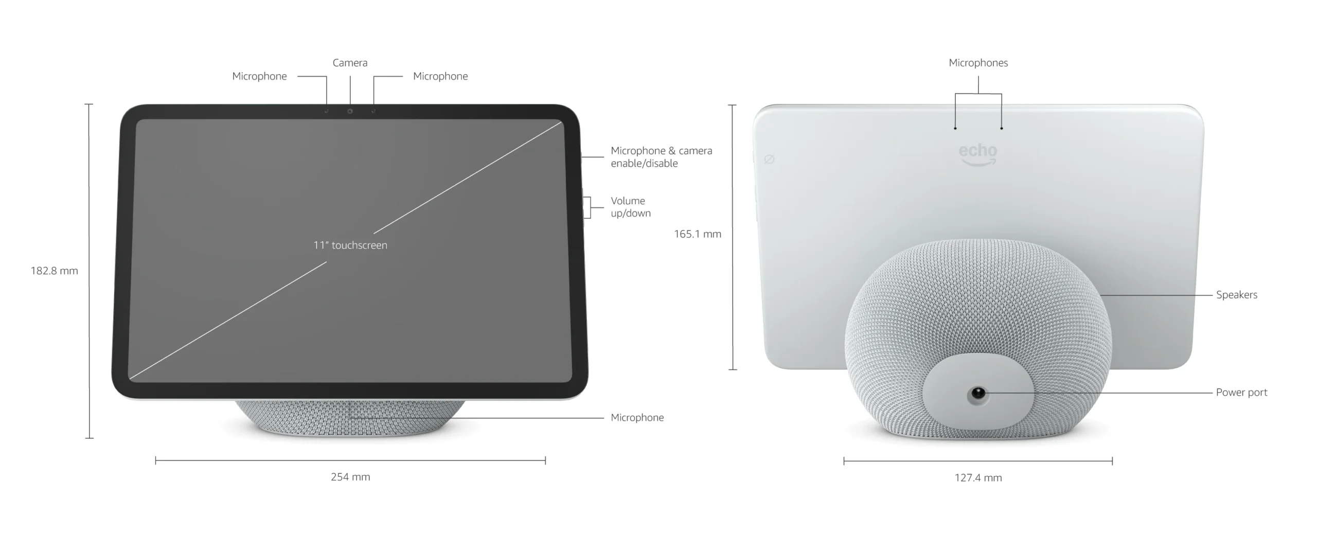 Echo Show 11 technical details image