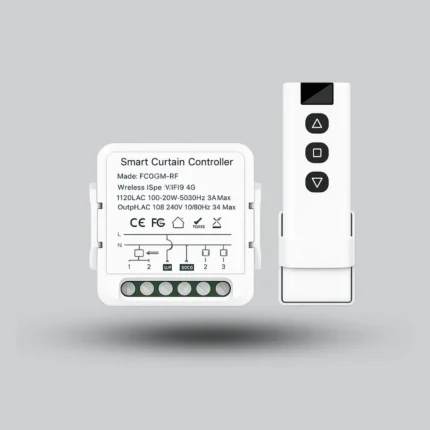 Cordless WiFi RF433 Smart Curtain Switch – Mobile Control with Alexa & Google Support