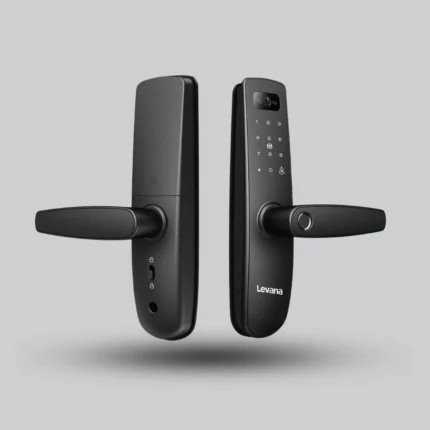 Levana SMART LOCK D02i Cat Eye Black – Smart Lock with Cat Eye Camera for Wooden Doors