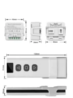 Cordless WiFi RF433 Smart Curtain Switch – Mobile Control with Alexa & Google Support