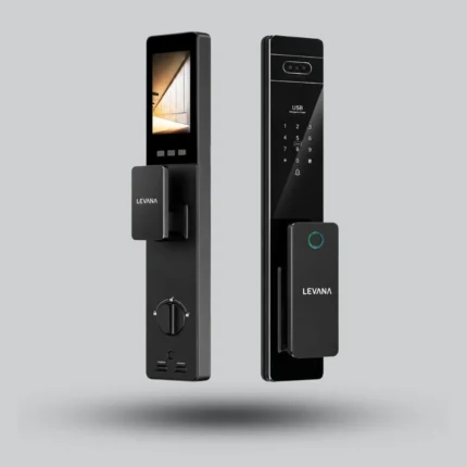 Levana SMART LOCK R03 Ai Cat Eye Black – Smart Lock with Cat Eye Camera and 4.5-Inch Indoor Screen