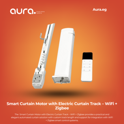 Smart Curtain Motor with Electric Curtain Track – WiFi + Zigbee