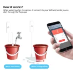 ⁦مستشعر تسرب مياه ذكي WiFi – إنذار فيضان وتسرب مع مراقبة عن بُعد⁩ - الصورة ⁦4⁩