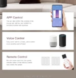 ⁦موتور الستارة الذكي  WiFi + Zigbee مع مجرى ستارة كهربائي⁩ - الصورة ⁦3⁩