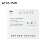 مفتاح Avatto Relay Switch الذكي 4 قنوات – تحكم WiFi متعدد الأجهزة - الصورة 2
