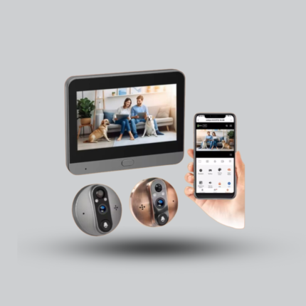 Tuya Smart Video Door Viewer 4.3 Inch – Smart Peephole Camera with 3MP 1080P and LCD Screen