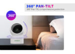 ⁦كاميرا مراقبة داخلية ذكية Skyworth H40 موديل LC2103 بدقة 4MP مع Wi-Fi وتحكم عبر التطبيق وتتبع ذكي⁩ - الصورة ⁦5⁩