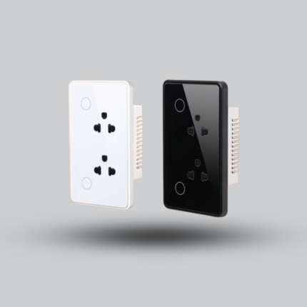 Tuya Zigbee 10A Double Smart Wall Socket – Smart Touch Wall Outlet for Modern Homes