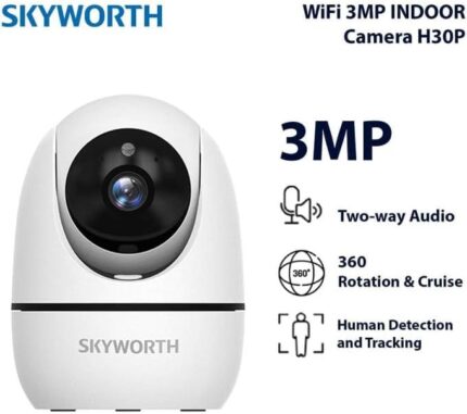 Skyworth H30P Model LC2405 3MP 2K Smart Indoor Wi-Fi Camera with Human Tracking