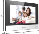 ⁦Hikvision DS-KH6320-TE1 شاشة إنتركوم داخلية IP بشاشة لمس 7 بوصة⁩ - الصورة ⁦6⁩