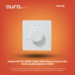 Master MT-VG-230M 5-Step Wall Volume Control for Home Audio System 2×30W