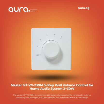 Master MT-VG-230M 5-Step Wall Volume Control for Home Audio System 2×30W