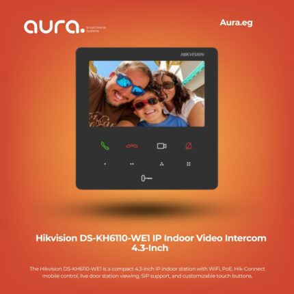 Hikvision DS-KH6110-WE1 IP Indoor Video Intercom 4.3-Inch Touch Screen with WiFi and PoE