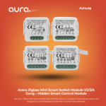 Avera Zigbee Mini Smart Switch Module 1/2/3/4 Gang – Hidden Smart Control Module