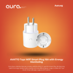 AVATTO Tuya WiFi Smart Plug 16A with Energy Monitoring Compatible with Alexa & Google Home