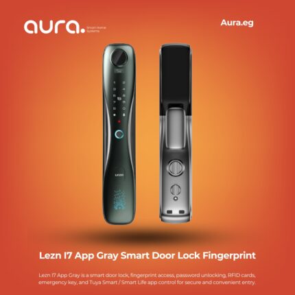 Lezn I7 App Gray Smart Door Lock Fingerprint & Tuya App Control
