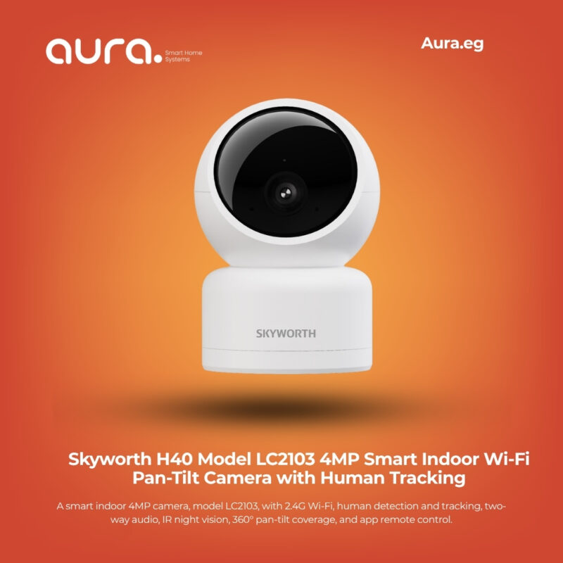 Skyworth H40 Model LC2103 4MP Smart Indoor Wi-Fi Pan-Tilt Camera with Human Tracking