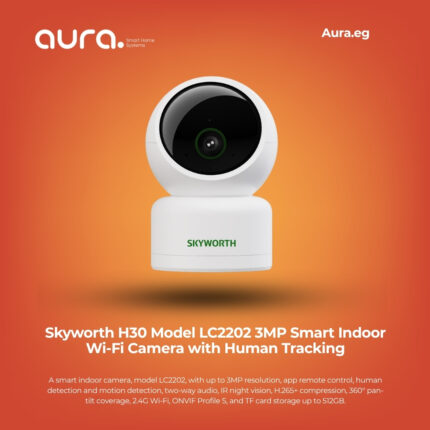 Skyworth H30 Model LC2202 3MP Smart Indoor Wi-Fi Camera with Human Tracking