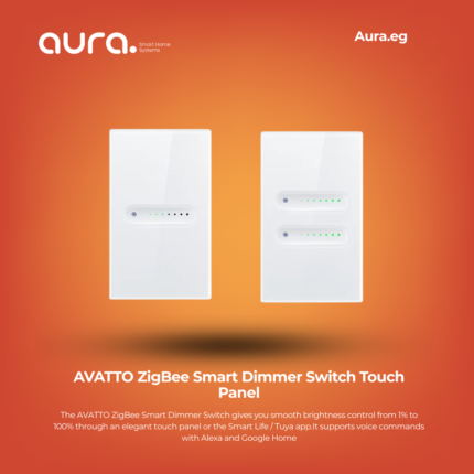 AVATTO ZigBee Smart Dimmer Switch Touch Panel – App Control for Alexa & Google Home