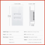 AVATTO ZigBee Smart Dimmer Switch Touch Panel – App Control for Alexa & Google Home