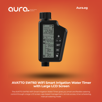 AVATTO SWT60 WiFi Smart Irrigation Water Timer with Large LCD Screen – App, Alexa & Google Home Control