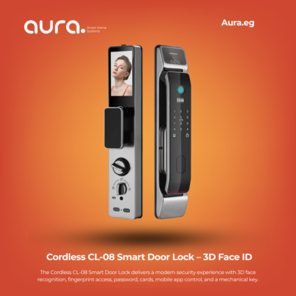 Cordless CL-08 Smart Door Lock – 3D Face ID, Magic Eye Camera & Tuya Smart App Control