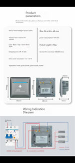 Lezn C1-L 40A Hotel Energy Saving Switch – RFID Card Switch 125KHz Temic