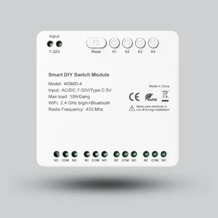 Avatto Relay Switch 4 Channel Smart Module – WiFi / Zigbee Control