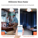 حساس تواجد ذكي ZigBee بتقنية Millimeter Wave – كشف دقيق للحركة والثبات لأتمتة المنزل - الصورة 4