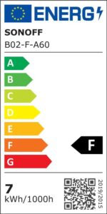⁦لمبة SONOFF B02-F-A60 Wi-Fi LED Filament Smart Bulb بقاعدة E27 وإضاءة قابلة للتعتيم⁩ - الصورة ⁦13⁩