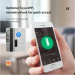 ⁦قفل ذكي R5-TY من Catchface – فتح بالكارت والبصمة وكلمة السر مع دعم Tuya WiFi⁩ - الصورة ⁦3⁩