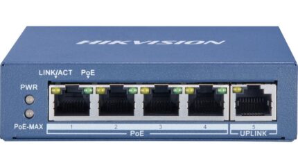 Hikvision DS-3E0505P-E 5-Port Gigabit PoE Switch for CCTV IP Cameras