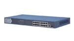 ⁦سويتش Hikvision DS-3E0518P-E PoE جيجابت 16 بورت لنقل بيانات كاميرات المراقبة⁩ - الصورة ⁦3⁩