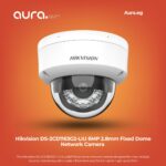 Hikvision DS-2CD1163G2-LIU 6MP 2.8mm Fixed Dome Network Camera with Smart Hybrid Light & Built-in Microphone