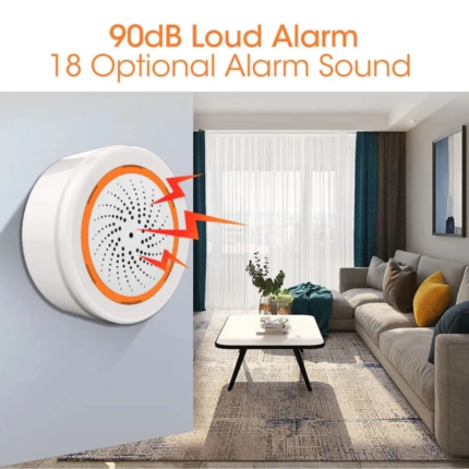 Tuya Zigbee Smart Siren Alarm SA02 – Sound & Light Smart Security Alarm
