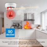 Tuya Zigbee Smart Smoke Detector TY166 – Smart Smoke Alarm with Sound & Light Alert