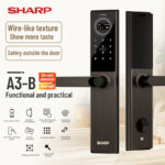 SHARP A3-B Smart Door Lock with Fingerprint, IC Card & Tuya App - Image 5