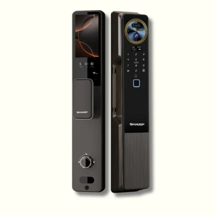 SHARP H7-FV Face & Palm Vein Recognition Smart Door Lock with 4.5” HD Display and Tuya App