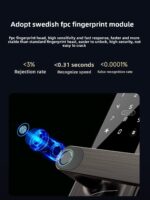 SHARP A3-B Smart Door Lock with Fingerprint, IC Card & Tuya App - Image 4