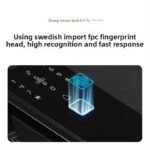⁦قفل ذكي SHARP H7-FV ببصمة الوجه وأوردة الكف وشاشة HD مع تطبيق Tuya⁩ - الصورة ⁦5⁩