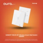 SONOFF T2EU1C-RF Wireless Smart Wall Switch 433MHz – Battery Powered Stick-on